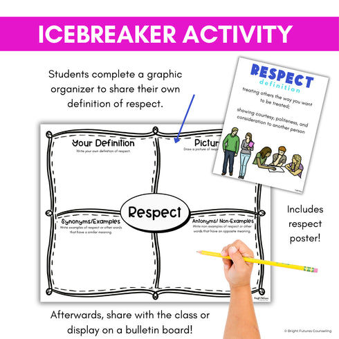 Respect Activities for Middle School - Respect SEL and School Counseling Lesson
